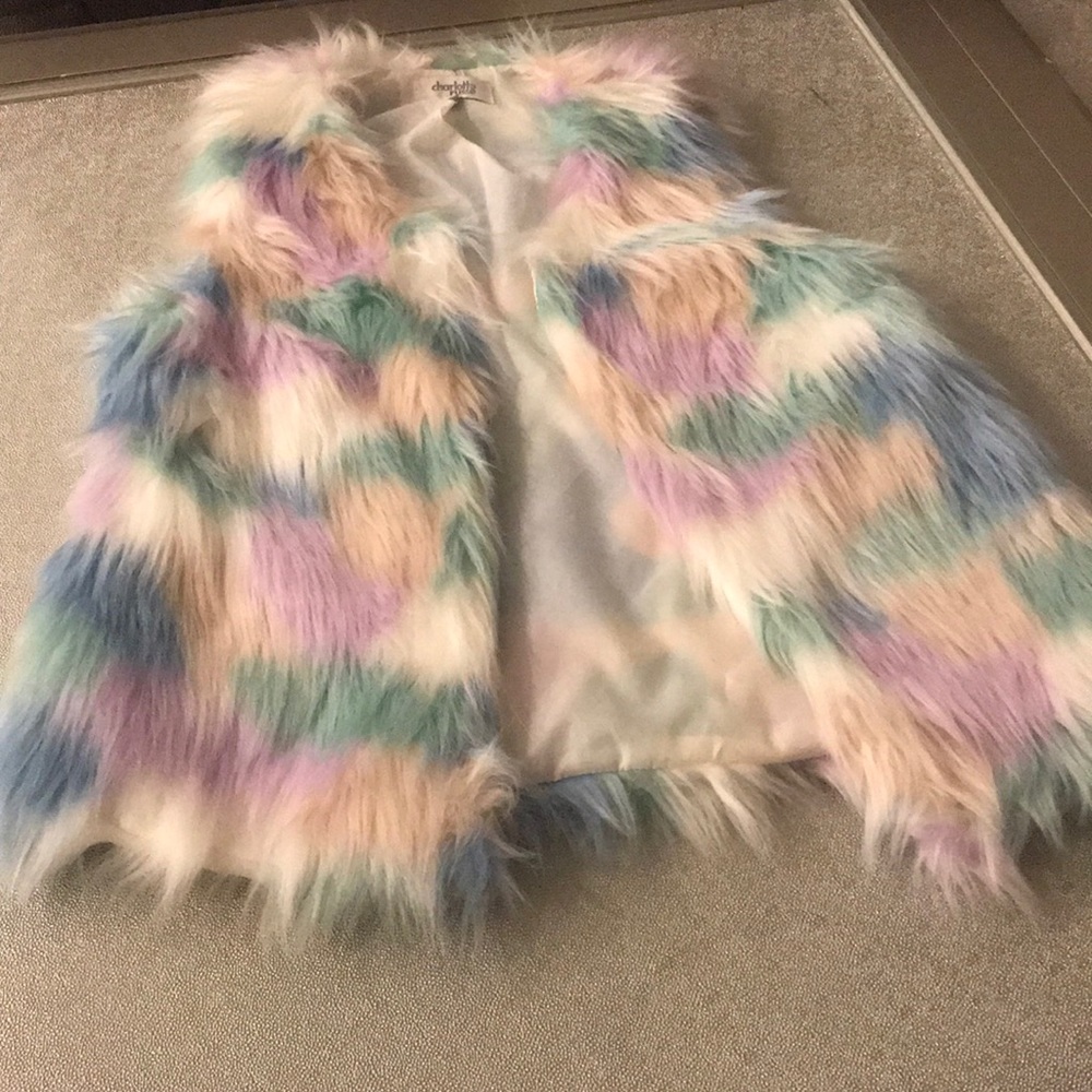 Multicolor Fur Vest